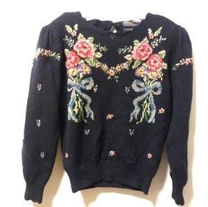 Vintage Sweaters - Vintage 80's retro floral sweater Vintage Sweaters - Vintage 80's retro floral sweater